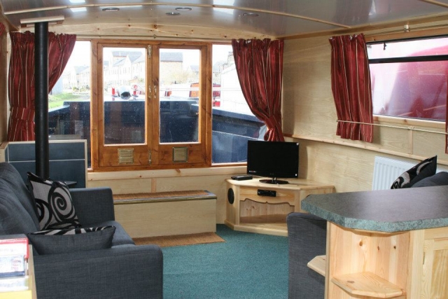 Inside one of our boats